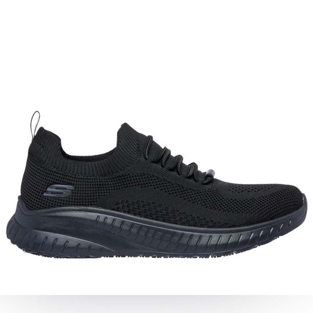Women’s Skechers BOBS Memory Foam All Black Sneakers- Size 6.5 - Picture 2 of 12